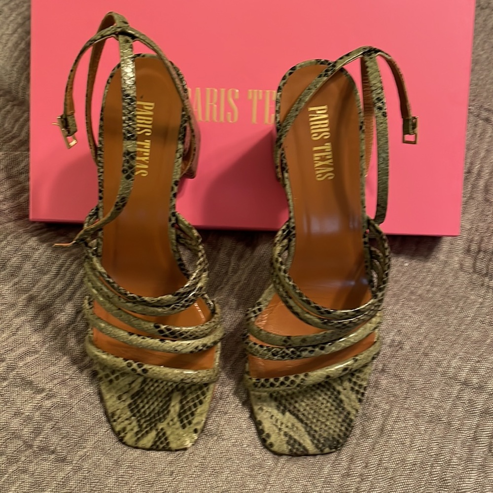 Paris Texas Printed Python Sandal - image 5